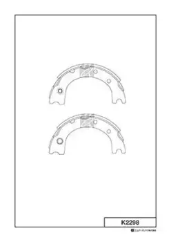 K2298 колодки барабанные!\ Toyota Land Cruiser all 00>
