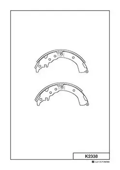 K2338-01 колодки тормозные ! барабанные\ Toyota Caldina/Carina/Corona 1.8/2.0 96-01