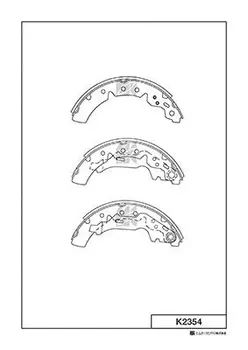 Тормозные колодки барабанные задняя ось MK KASHIYAMA K2354