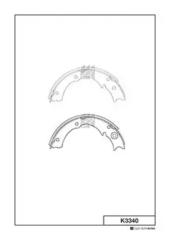 Тормозные колодки барабанные задняя ось MK KASHIYAMA K3340