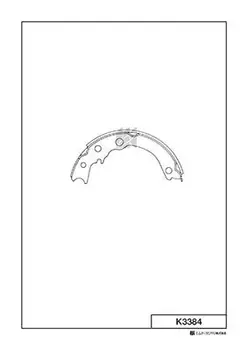 Тормозные колодки барабанные задняя ось MK KASHIYAMA K3384