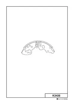 K3426 колодки тормозные барабанные!\ Nissan Vanette/Mazda Bongo