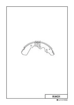 Тормозные колодки барабанные задняя ось MK KASHIYAMA K 4431