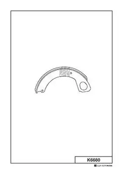 Тормозные колодки барабанные задняя ось MK KASHIYAMA K6680