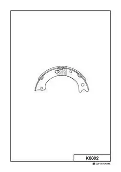 Тормозные колодки барабанные задняя ось MK KASHIYAMA K8802