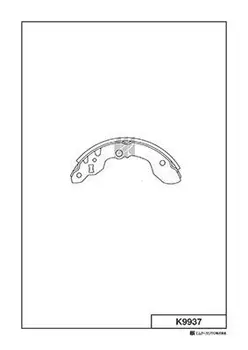 Тормозные колодки барабанные задняя ось MK KASHIYAMA K9937