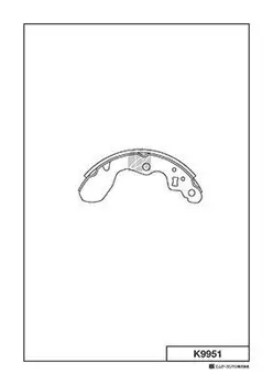 K9951 колодки барабанные!\ Mazda