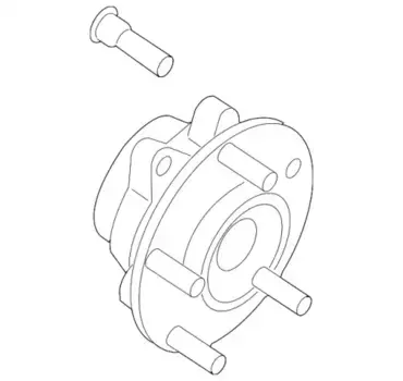 к-кт подшипника ступ. пер.!\ Nissan Qashqai /X-Trail 07> 40202JG01B
