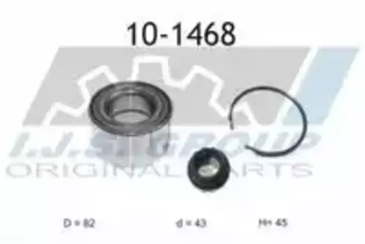 к-кт подшипника ступ. пер.! \ Toyota Avalon/Camry/Vienta 2.0-3.0 01-03/RAV4 00> 10-1468 IJS