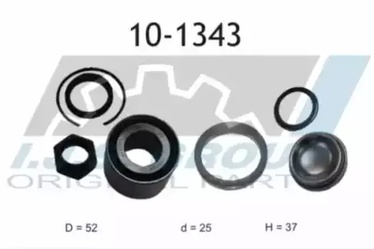 к-кт подшипника ступ. зад.! \ Citroen C2/C3 all 02-05 10-1343 IJS