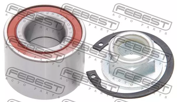 к-кт подшипника ступ.зад.!\ Nissan Micra 1.0/1.2/1.4 16V 03> DAC25520037-KIT FEBEST