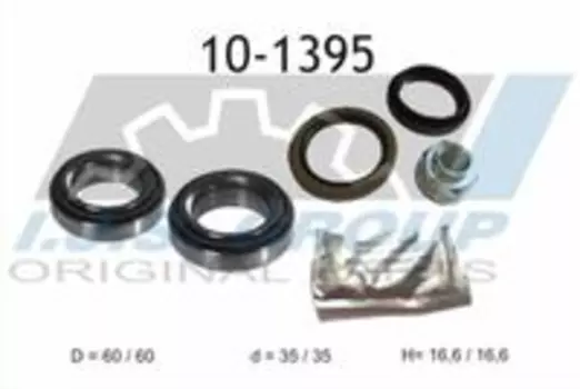 к-кт подшипника ступицы перед.!\ Daewoo Matiz 98> 10-1395 IJS