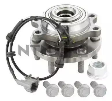 к-кт подшипника ступицы !передн.\ Nissan Navara 05>/Pathfinder 05> R168.130 SNR
