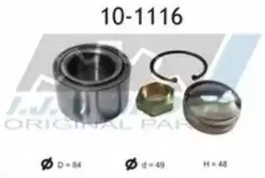 к-кт подшипника ступицы! передней\ Citroen Jumper, Fiat Ducato all 02> 10-1116 IJS