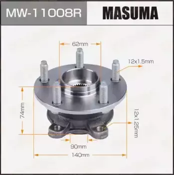к-кт подшипника ступицы передней!\ LEXUS IS/GS, Toyota Crown/Mark X 4WD MW-11008 MASUMA