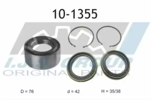 к-кт подшипника ступицы! передней\ Nissan Primera P10 90-95/Maxima 88-95 101355 IJS