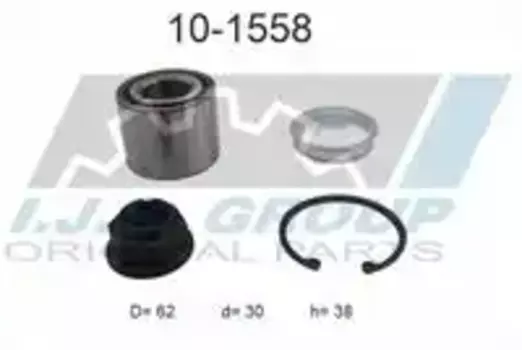 к-кт подшипника ступицы задней!\ Dacia Logan MCV/Duster, Lada Largus 1.4-1.6/1.5DCi 04> 10-1558 IJS