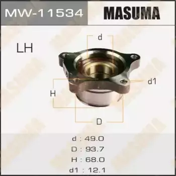 к-кт подшипника ступицы задней лев.! со ступицей\ Toyota Land Cruiser 200 07> MW-11534 MASUMA
