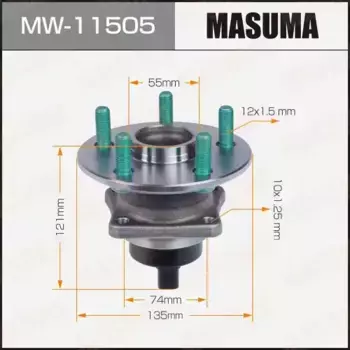 к-кт подшипника ступицы задней! со ступицей\ Toyota Avensis 1.6-2.4 03> MW-11505 MASUMA