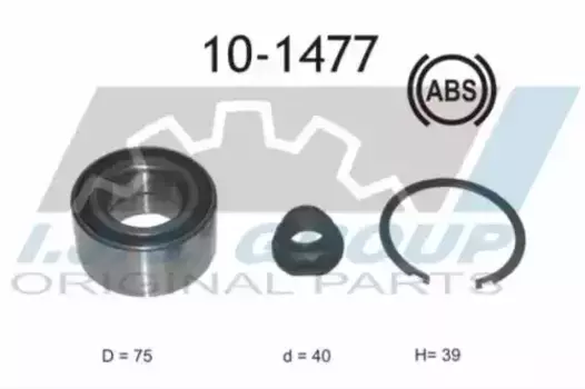 к-кт подшипнка ступ. пер.!\ Toyota Yaris 1.0/1.3 VVT-I 06> 10-1477 IJS