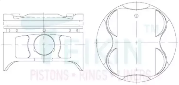 к-кт поршеней! 6шт., 0.50\ Toyota Camry 3.0 3VZ-FE 91-96 46281050 TEIKIN