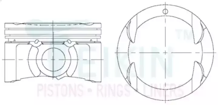 к-кт поршеней! STD\ Mazda 3 1.6 Z6 03-13 42211 STD TEIKIN