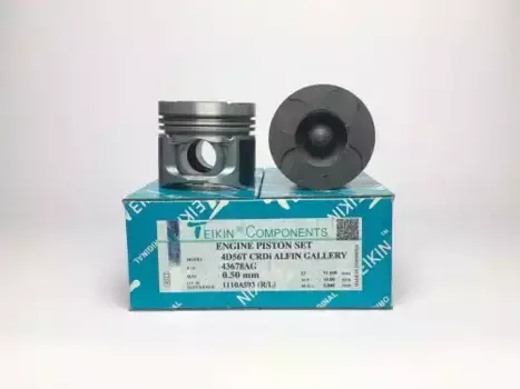 к-кт поршней! 0.50 (4 шт.)\ Mitsubishi Pajero/Space Gear 2.5TD 4D56T 86> 43678AG 050 TEIKIN