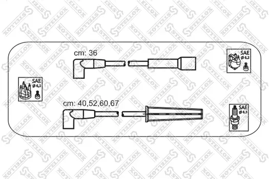 Высоковольтные провода (провода зажигания) STELLOX 10-30041-SX