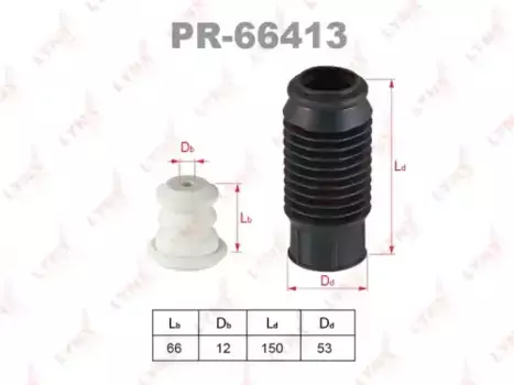к-кт пыльник+отбойник амортизаторов зад.!\ Mitsubishi Colt/Lancer 1.3/1.5/1.6 <04 PR-66413 LYNXAUTO