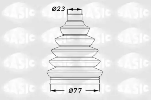к-кт пыльника ШРУСа наружного!\ Citroen C2/C3 1.1/1.4/1.6 02> 1900008 SASIC