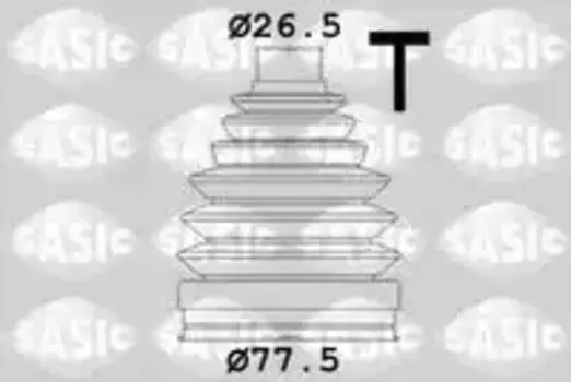 к-кт пыльника ШРУСа наружного!\ Renault Clio III/Kangoo II/Scenic II 1.6i/1.5DCi 03> 1904038 SASIC