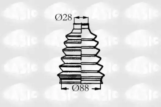 к-кт пыльника ШРУСа наружного!\ Renault Megan 2.0 16V/1.9TDi 95> 4003455 SASIC