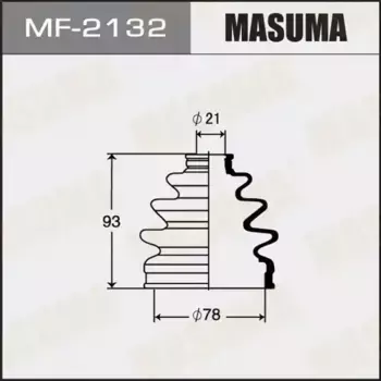 к-кт пыльника ШРУСа наружного!\ Subaru Legacy/Impreza 1.6i-2.5i/2.0Ti 4WD 90> MF-2132 MASUMA