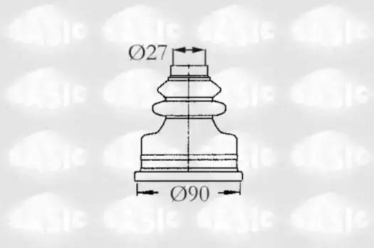 к-кт пыльника ШРУСа внутреннего!\ Citroen Jumper/XM all 91> 2873773 SASIC
