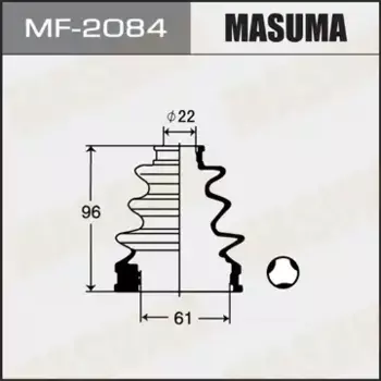 к-кт пыльника ШРУСа внутреннего!\ Toyota Corolla 91>/Starlet 89> MF-2084 MASUMA