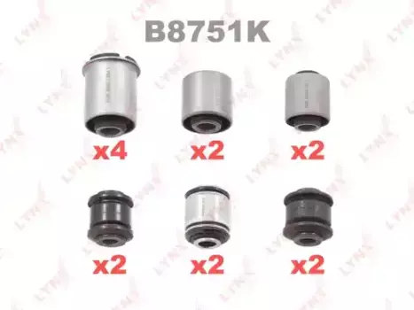 к-кт сайлентблоков задней подвески!\ Toyota Mark II/Chaser/Cresta 88> B8751K LYNXAUTO