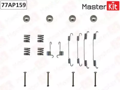 Пружины барабанных тормозных колодок MASTERKIT 77AP159