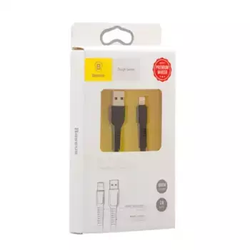 кабель iphone черный плоский 1м 2А!\ CALZY-B01 BASEUS