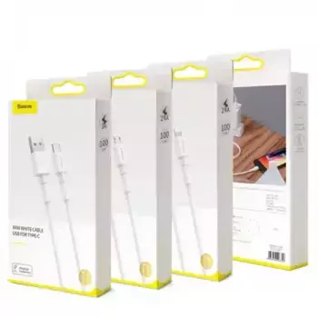 кабель USB! Micro USB 1м, белый\ CAMSW-02 BASEUS