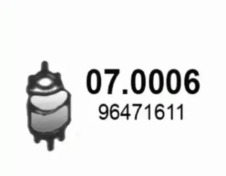 КАТАЛИЗАТОР 07. 0006 ASSO