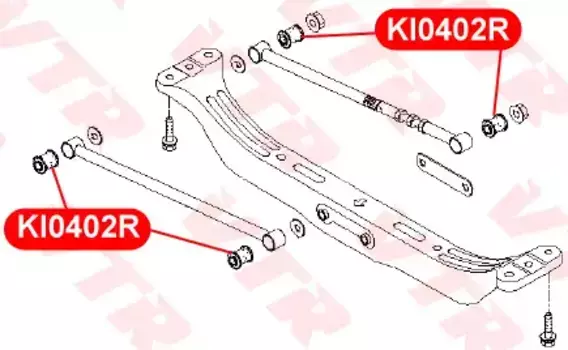 KI0402R САЙЛЕНТБЛОК БАЛКИ ЗАДНЕЙ ПОДВЕСКИ VTR