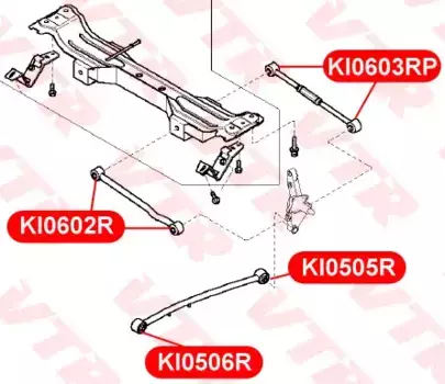 KI0602R Сайлентблок поперечной тяги VTR