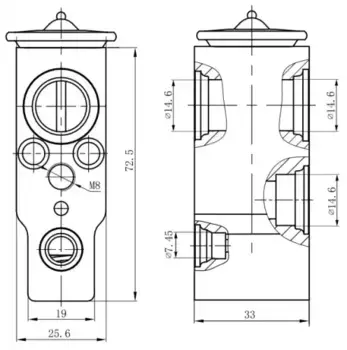 Клапан кондиционера LUZAR LTRV 0802