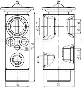 Клапан кондиционера LUZAR LTRV 2803