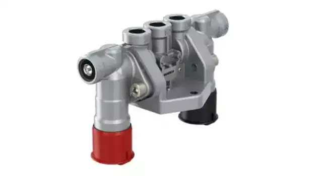 клапан растормаживания !M16x1.5 двойной\Omn Schmitz/Neoplan/Krone/Kogel 963 001 051 0 WABCO