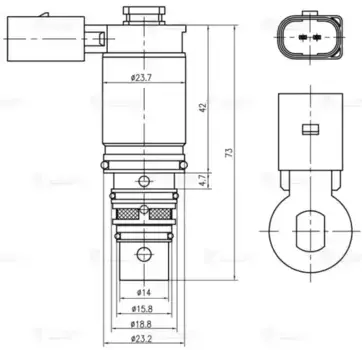 клапан регулирующий компрессора!\ Skoda Оctavia A5 04> LCCV 1803 LUZAR