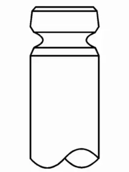 клапан впускной! 30° 45.5x9x145 \MB 521/522/541/542 001 VE 30490 000 MAHLE