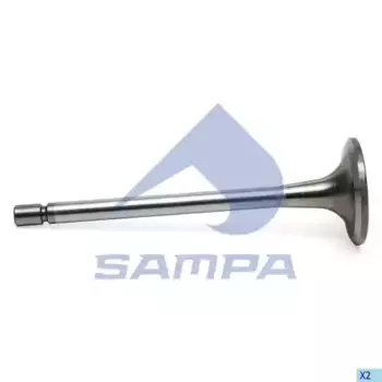 клапан впускной! IN 45.5x9x145\ MB Actros OM501/OM457LA 010.2465 SAMPA