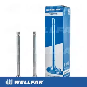 клапан выпускной! EX 45x11x162.5 E-Cr-44.5град.\ Scania DS/DSC 11.12/14/17/18 101-216150 WELLFAR