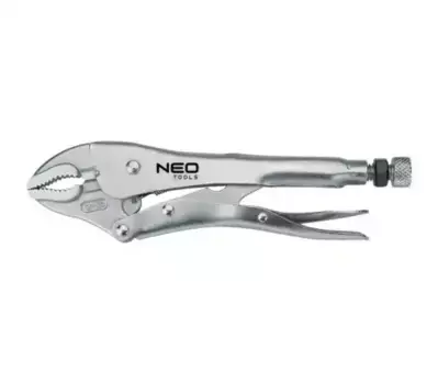 клещи зажимные! 250 мм, закругленные губки\ 01-216 NEO